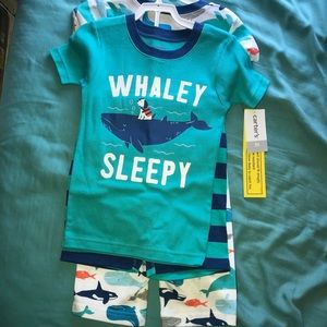 Carters Whale pj set